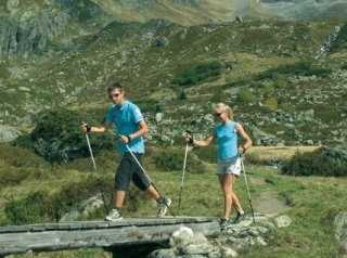  Marcha nórdica en Les Arcs en verano 
